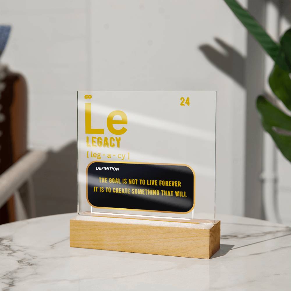 Legacy Acrylic Plaque