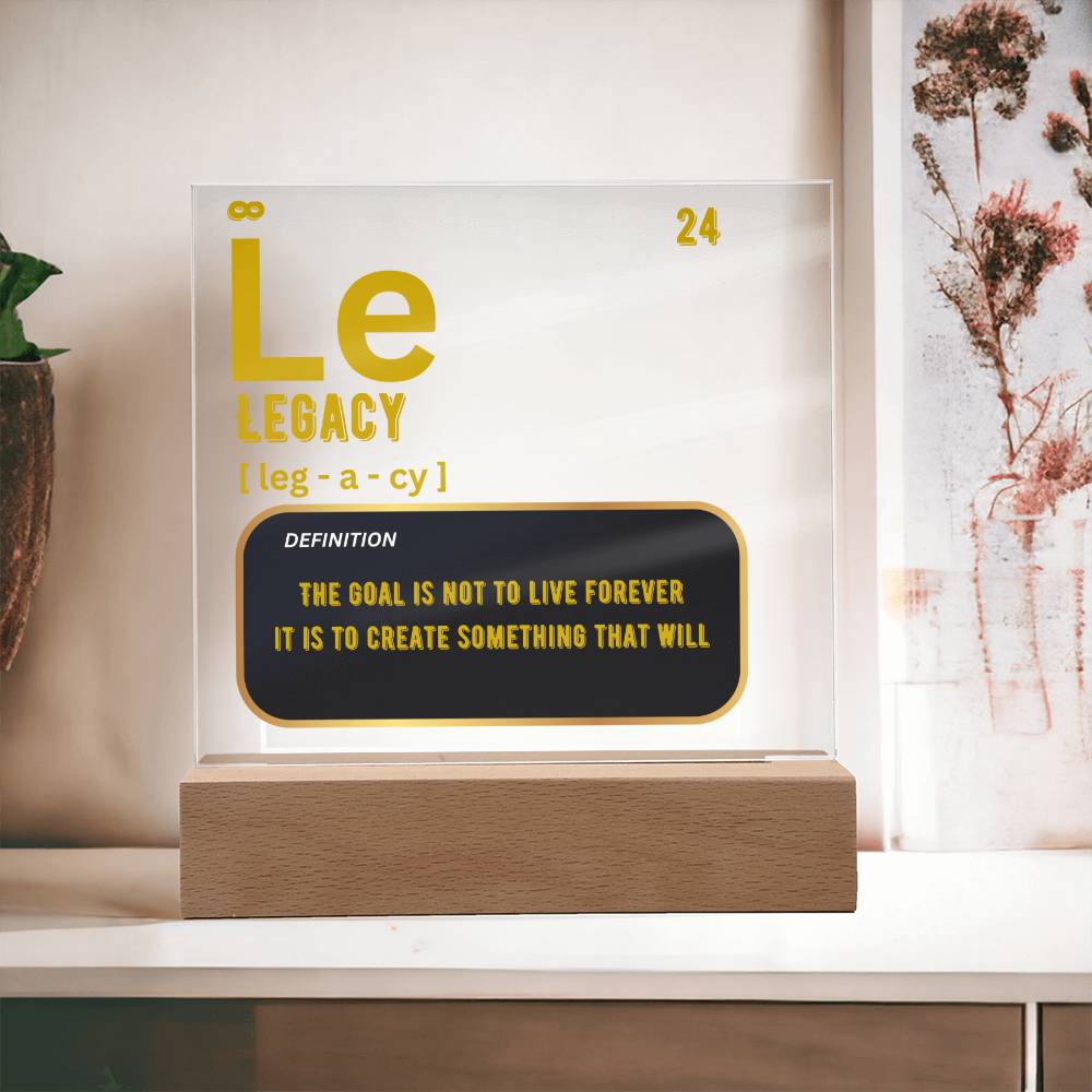 Legacy Acrylic Plaque