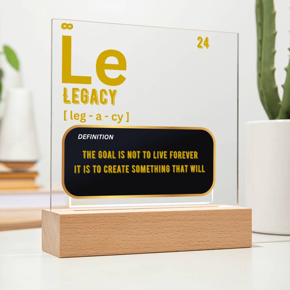 Legacy Acrylic Plaque