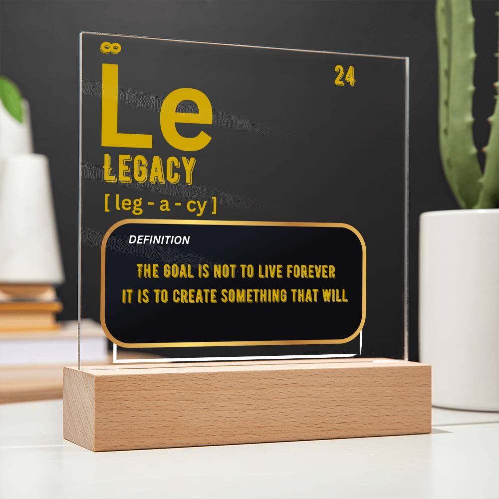 Legacy Acrylic Plaque