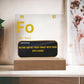 Focus Acyrlic Plaque