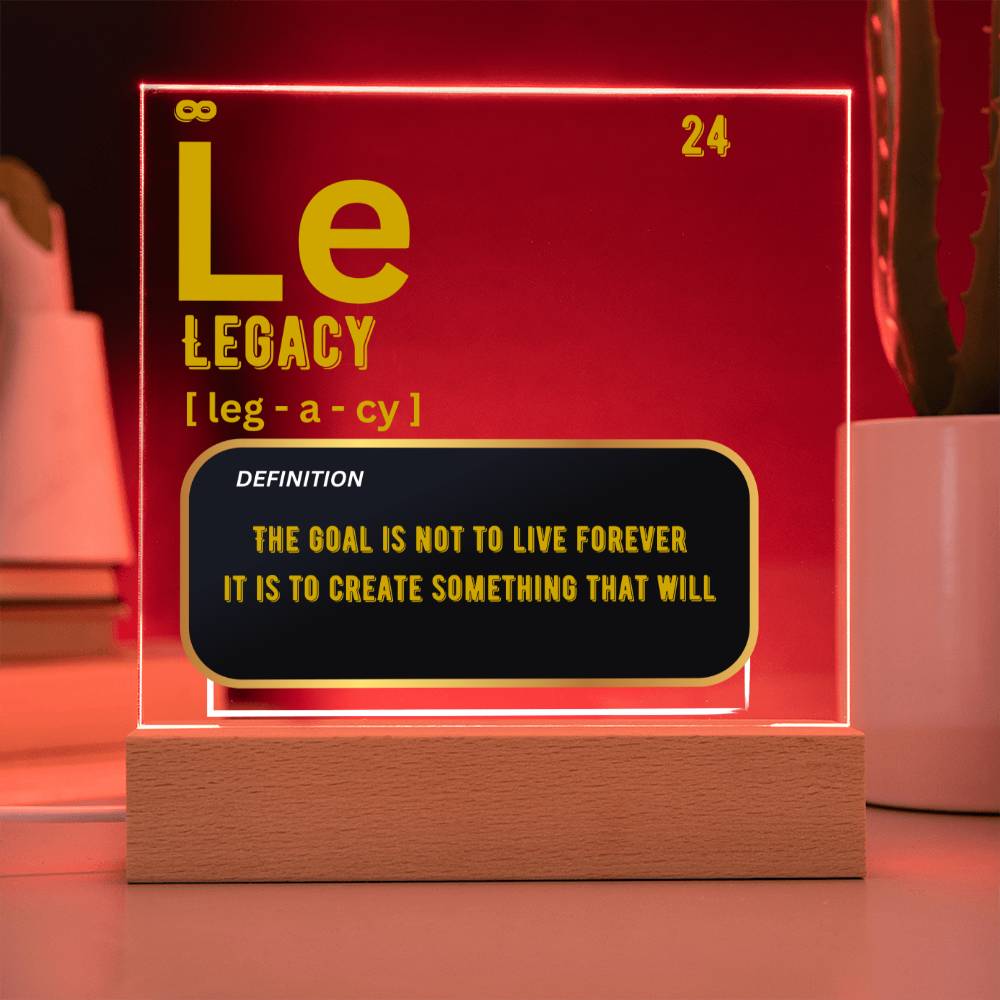 Legacy Acrylic Plaque